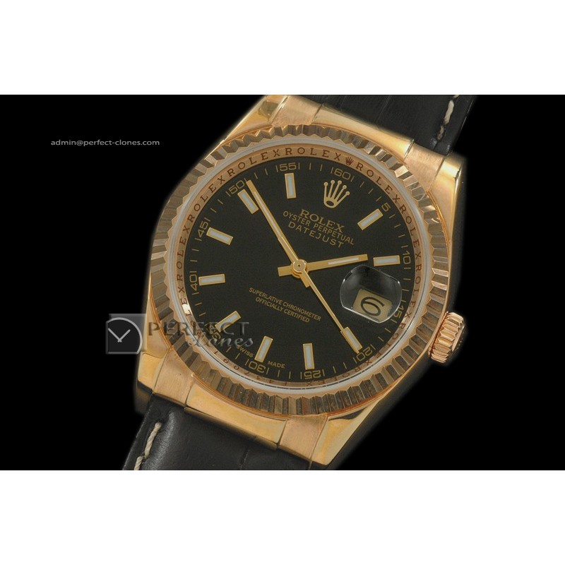 RDJMF10102 LE Black Dial Stick Markers Swiss Eta 2836-2