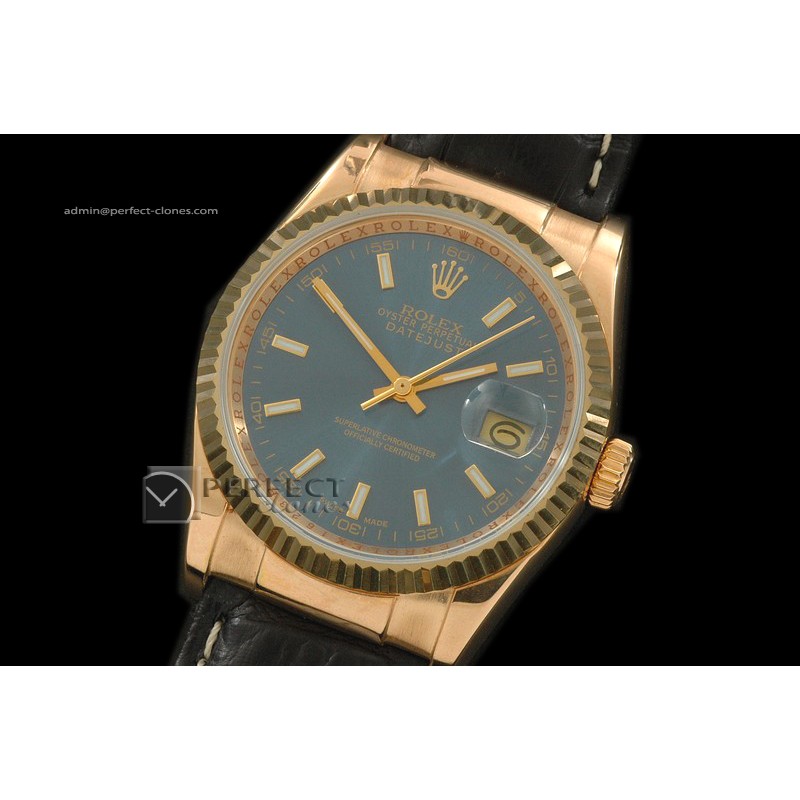 RDJMF10103 LE Blue Dial Stick Markers Swiss Eta 2836-2
