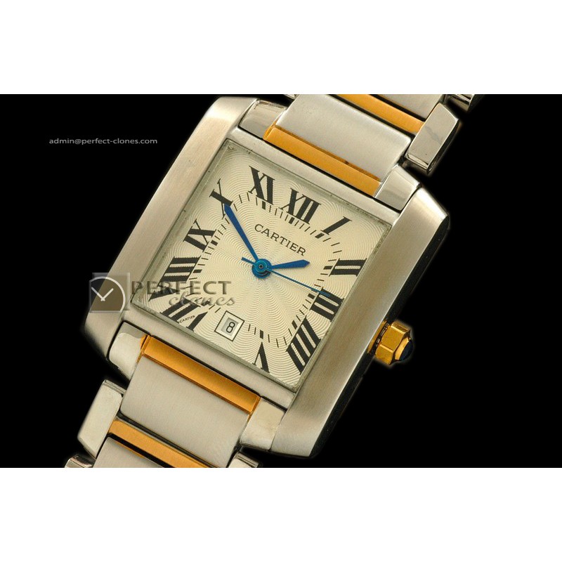 CART10015 Tank Franchine TT Men, Sapphire Crystal/Swiss Eta 2671