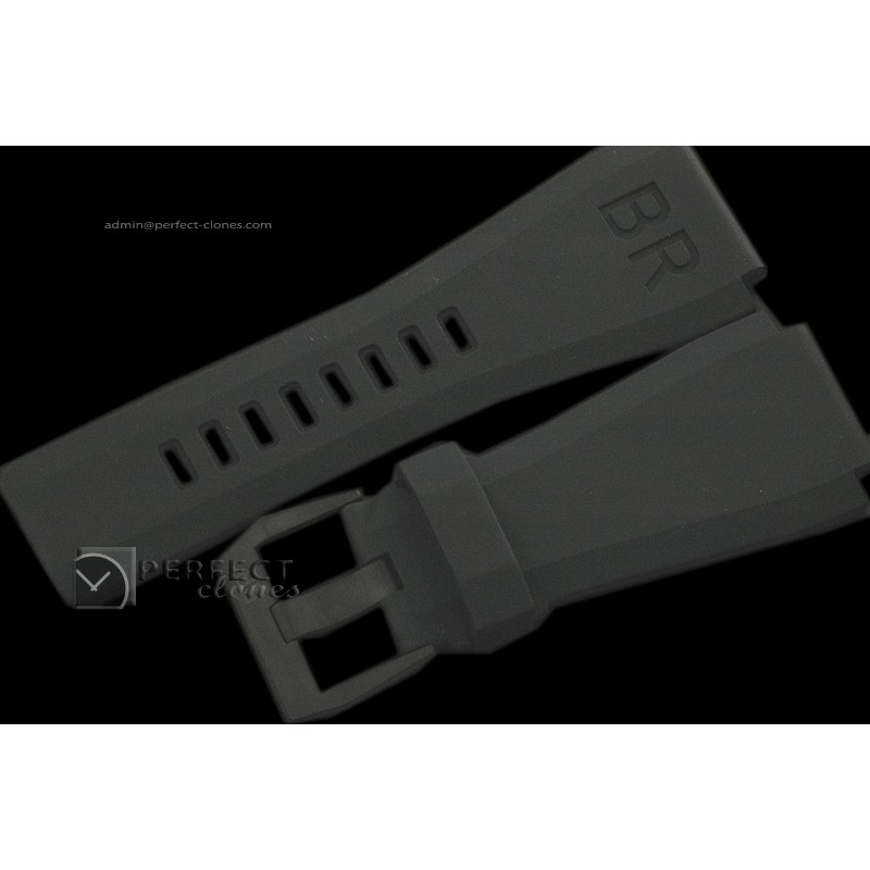 BO10101 Rubber Strap for all 46mm watches, PVD Buckle