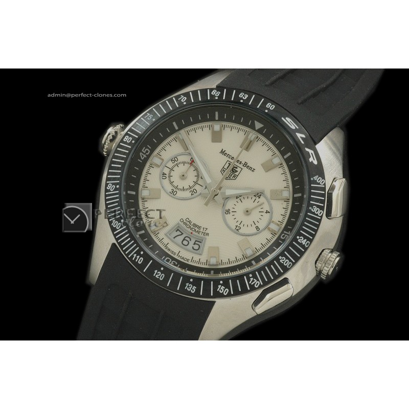 TG10083 New Mercedes SLR Chrono SS White Quartz Working Chronos