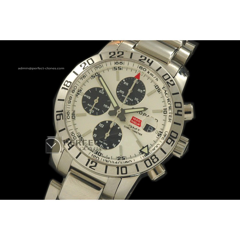 CP10039 Mile Miglia GMT Chrono SS White/Black A-77528800bph