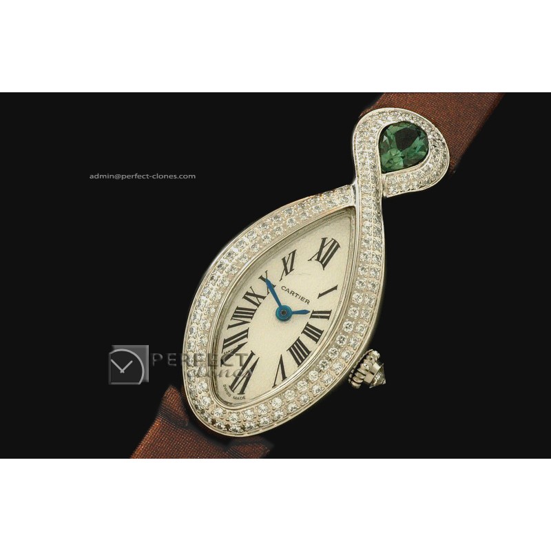 CARB10003 Ladies WG Diamonds/Sapphire Baignoire