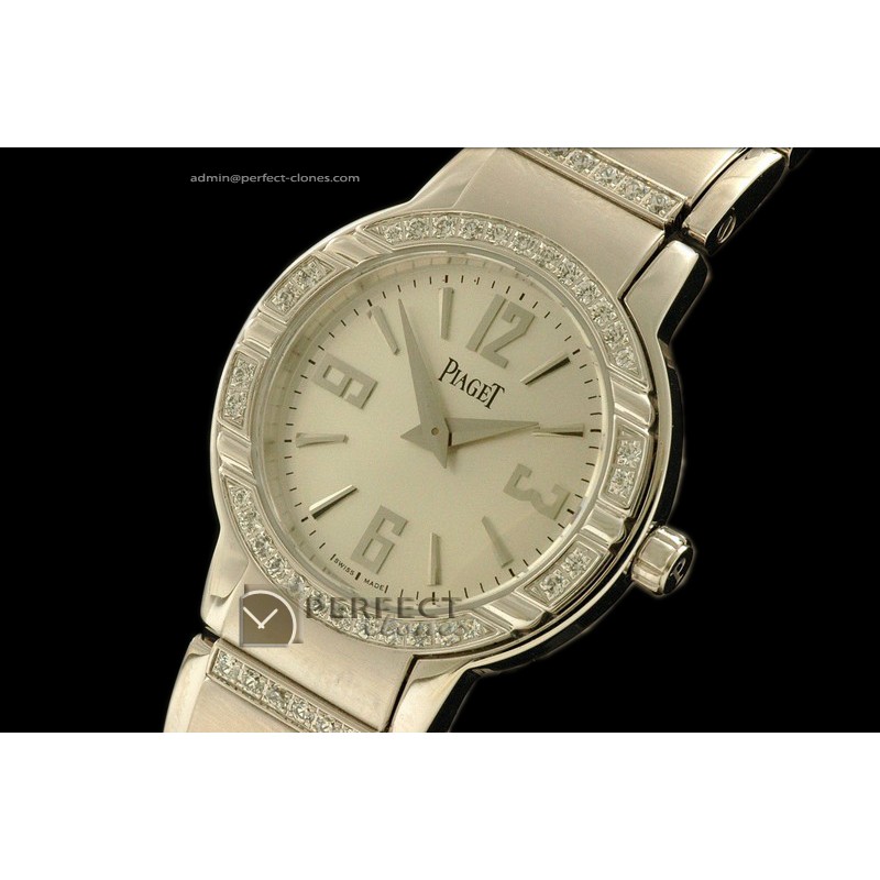 PI10018 Polo Ladies SS/Diamonds Silver Swiss Eta Quartz
