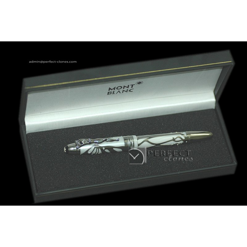 MBP1039 Homage's Ed Andrew Carnegie White/Skeleton Rollerball