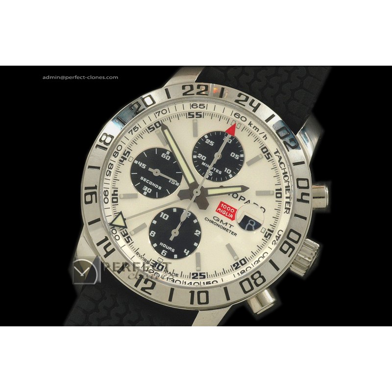 CP10042 Mile Miglia GMT Chrono SS/LE White/Black A-77528800bph