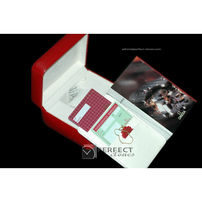 OMBX10001 Original Design Red Leather Boxset for Omega Watches