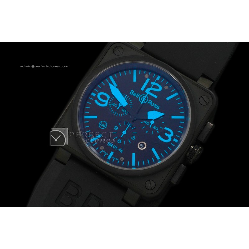 BO10014 BR Instrument 01-94 Limited Ed Chrono PVD Black/Blue