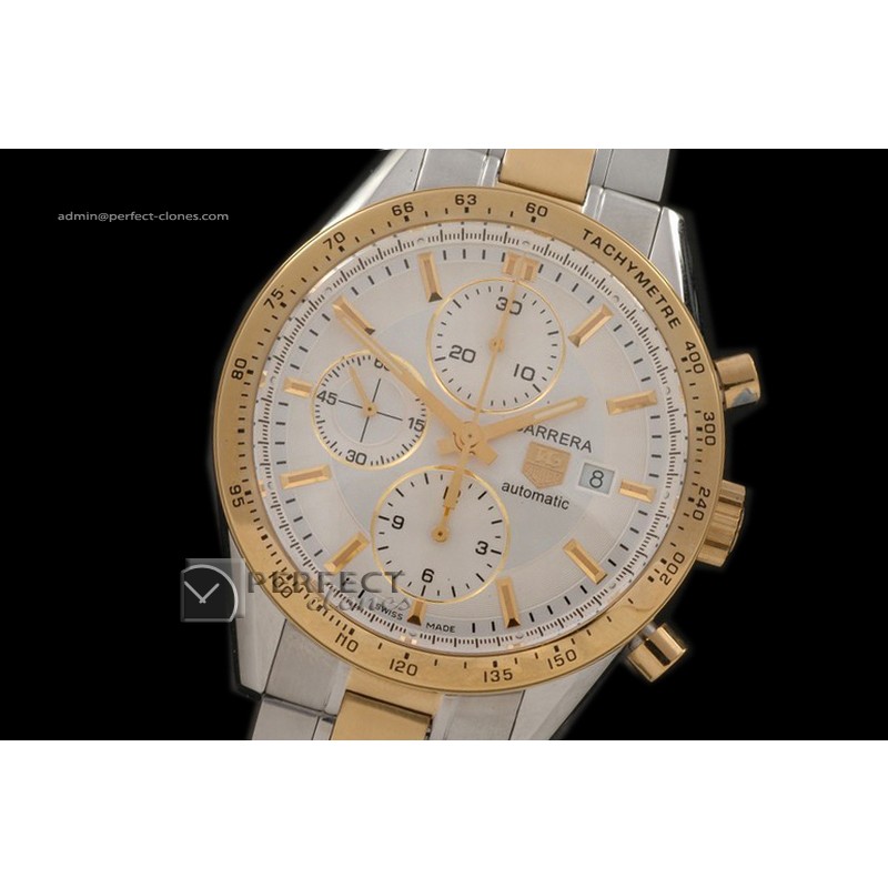 TG01003 Carrera Automatic Chronograph TT White A-77528800bph