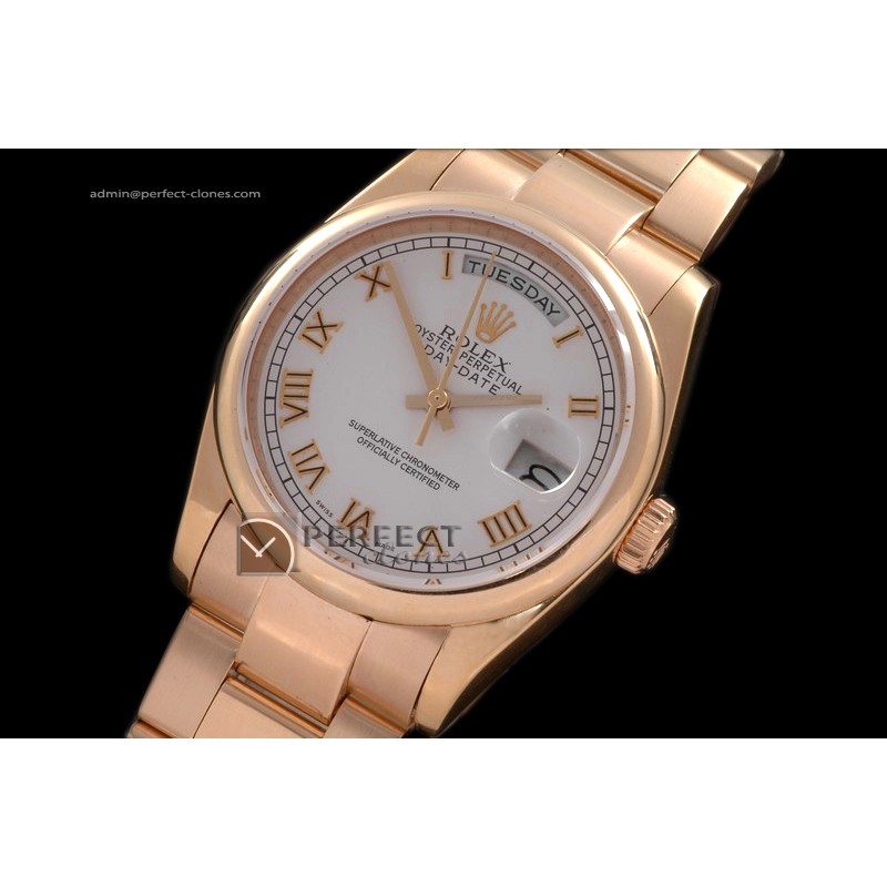 RLDDR10011 RG Osyter White Dial Roman Markers Swiss Eta 2836-2