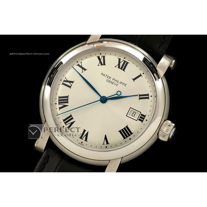 PP10058 Calastrava 5107 SS White Roman 2892-2