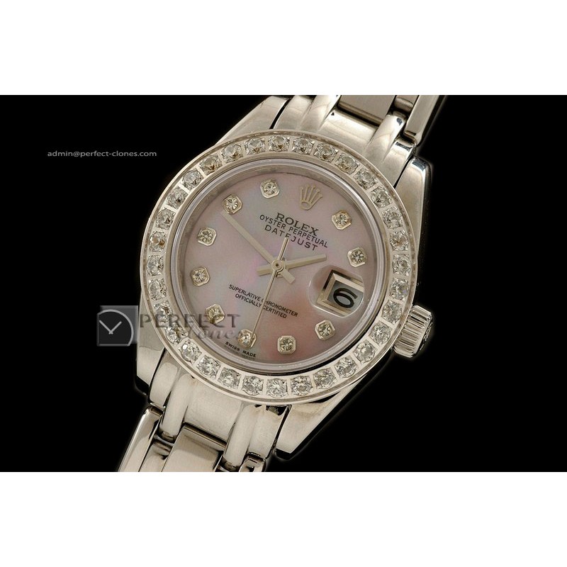 RDJLS10021 SS Masterpiece Mop L-Pink Dial Diamond Markers Eta 26
