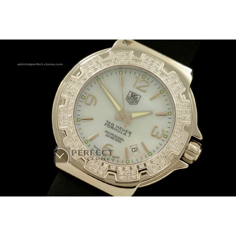 TG10035 Formula 1 Ladies MOP White Swiss Quartz