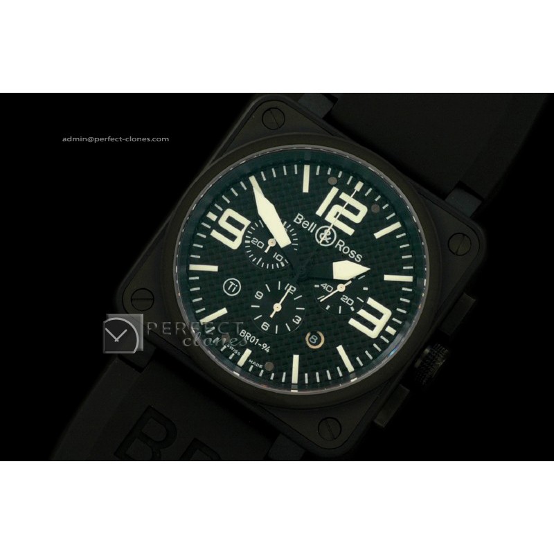 BO10021 BR Instrument 01-94 Chrono PVD C/F Black 46mm Swiss Qtz