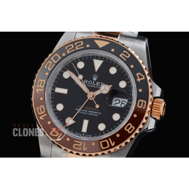0 0 0 0 0 0 0 0 0 0 0 RLGTR00701W QF 2024 904L Steel GMT 126711CHNR SS/RG Oyster Black DD 3285 CHS Free Sprung - Extra Weighted 