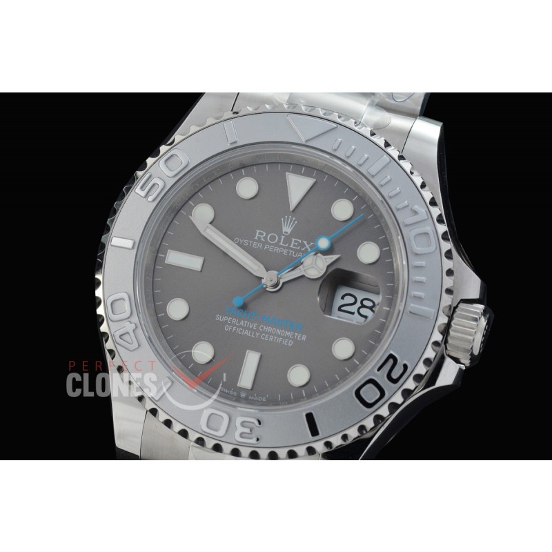 0 0 0 0 RYMEN00831 QF 126622 904L Steel Yachtmaster Men SS/SS Dark Rhodium Grey DD 3235 72 Hrs Reserved - Free Sprung Movement 
