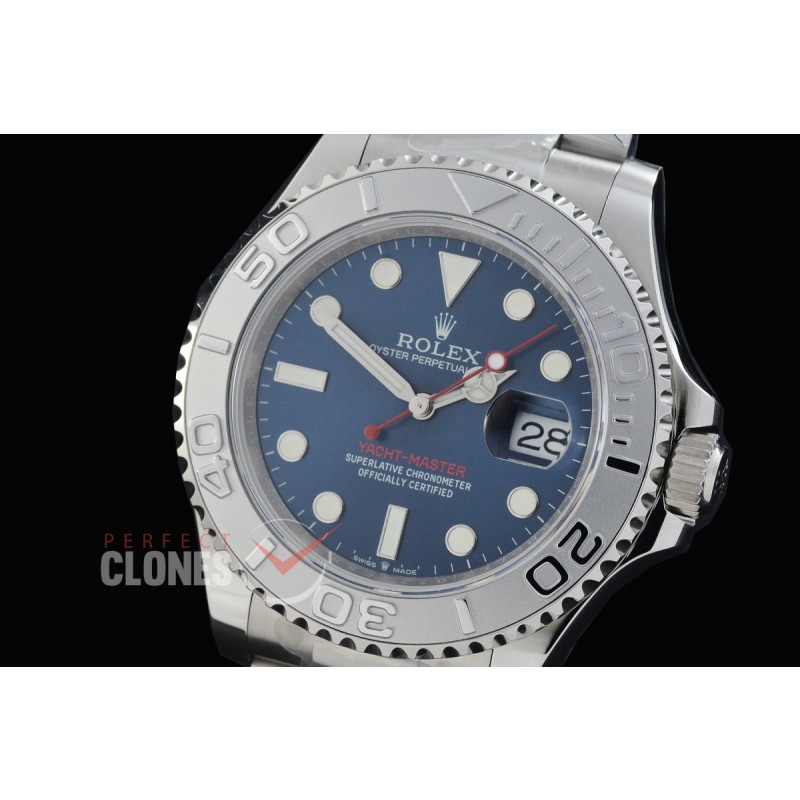 0 0 0 0 RYMEN00832 QF 126622 904L Steel Yachtmaster Men SS/SS Midnight Blue DD 3235 72 Hrs Reserved - Free Sprung Movement 