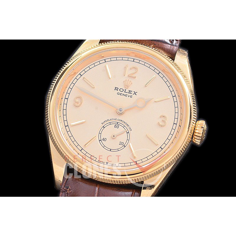 RLP1908-115 RF Perpetual 1908 52508 YG/LE Gold Asian Clone Cal 7140