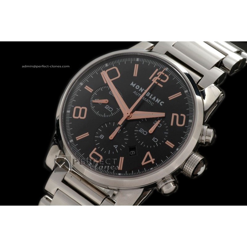 MB10026 Timewalker Chrono SS Black/RG Asia 7750 28800bph