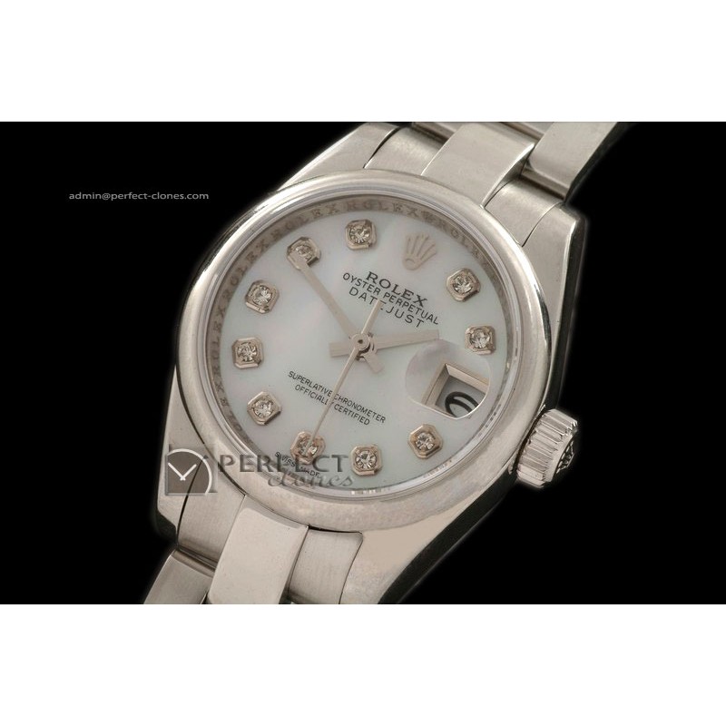 RDJLS01005 SS Oyster MOP dial Diam Markers Swiss Eta 2671-2