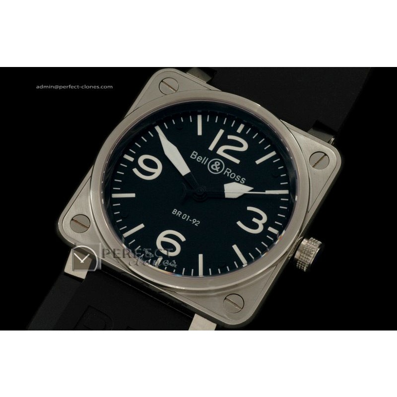 BO01001 BR-01 Airborne SS/RU Black Japanese Quartz