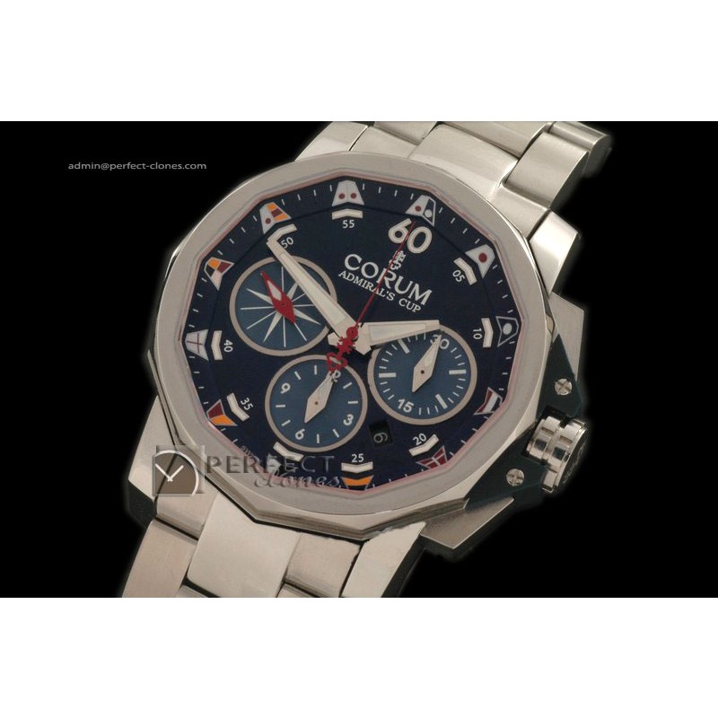 00CO10031 Admirals Cup Challenge Chrono SS/SS Blue A-7750 28800