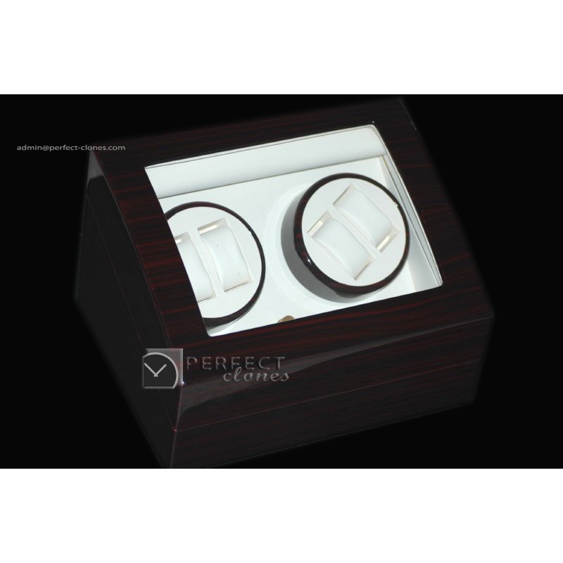 WC10001 Rose Wood 2 x Duo winder c/w 6 Displays Watch Winder Dis