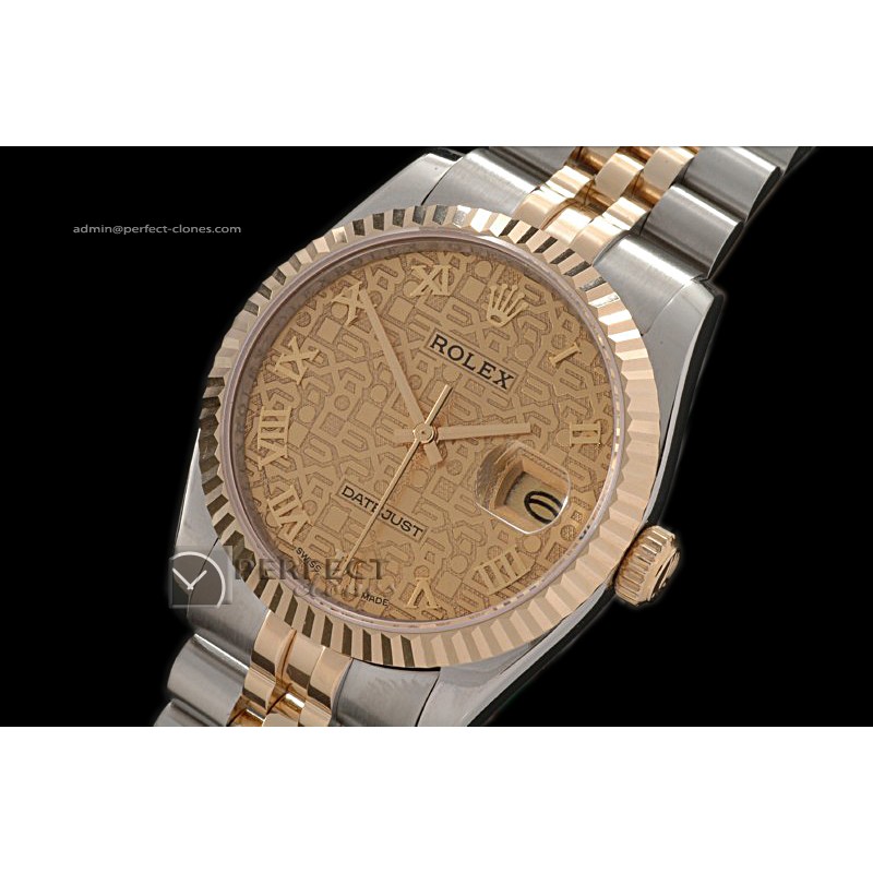 RDJMT01010 TT Jub SS Jubilee Gold Roman Swiss Eta 2836-2