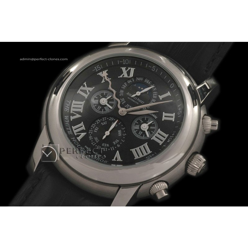 AP10017 EQ Time Perpetual Calender SS Black Asian 21J