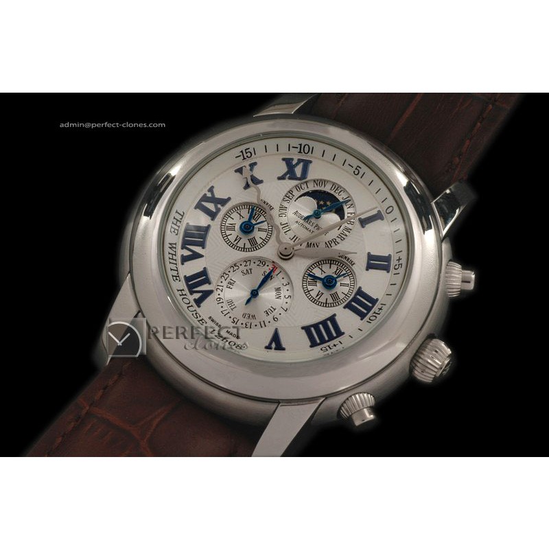 AP10018 EQ Time Perpetual Calender SS White Asian 21J