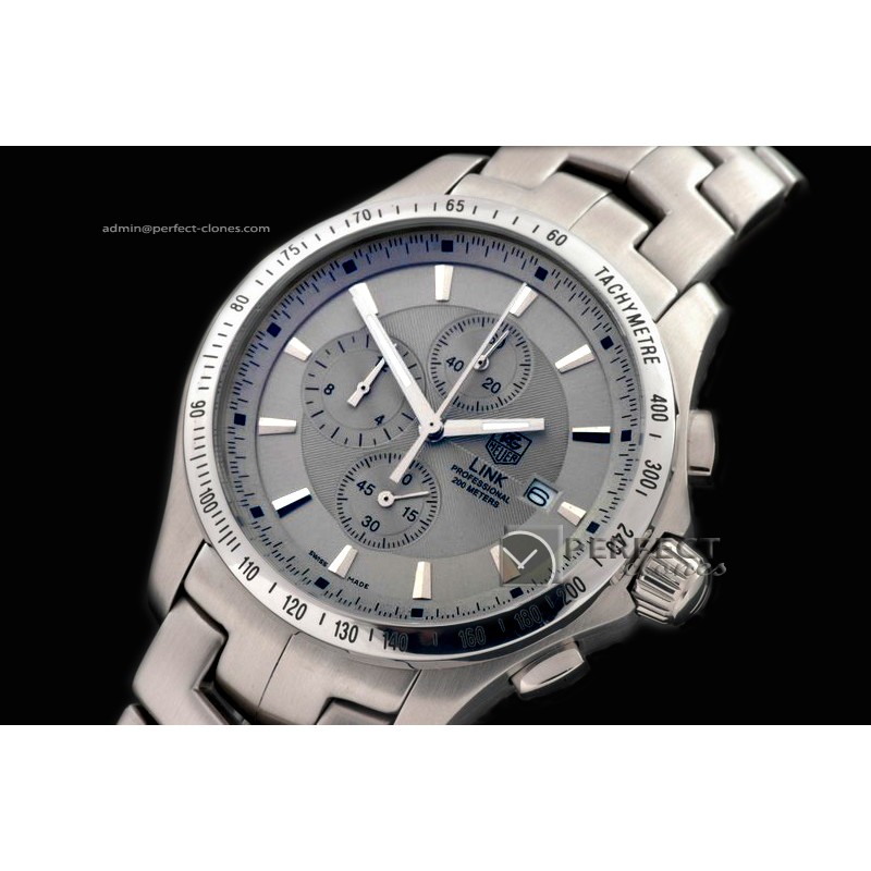 TGLC10103 Link Chrono Tachy Bez SS/SS Grey Jap Quartz