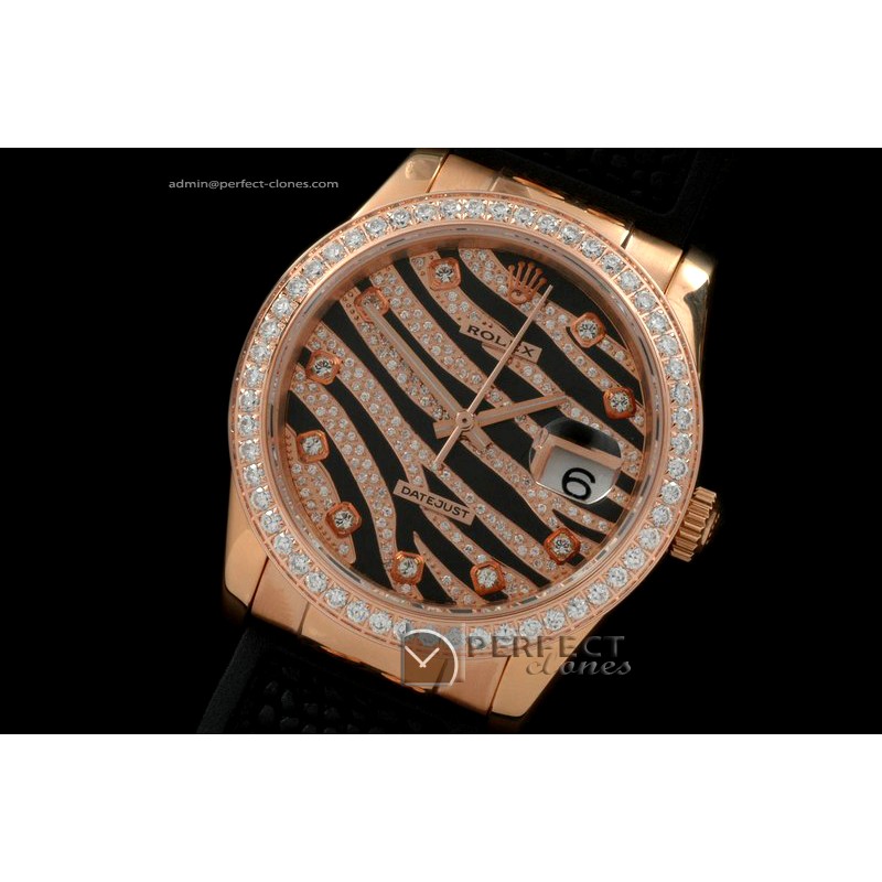 RDJMR00101 Royal Black RG/Diam Bez/RU Swiss Eta 2836