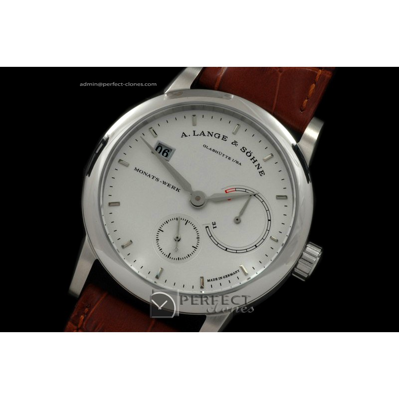 AL01001 Lange 31 SS/LE White Asian 21J Functional Power Reserve