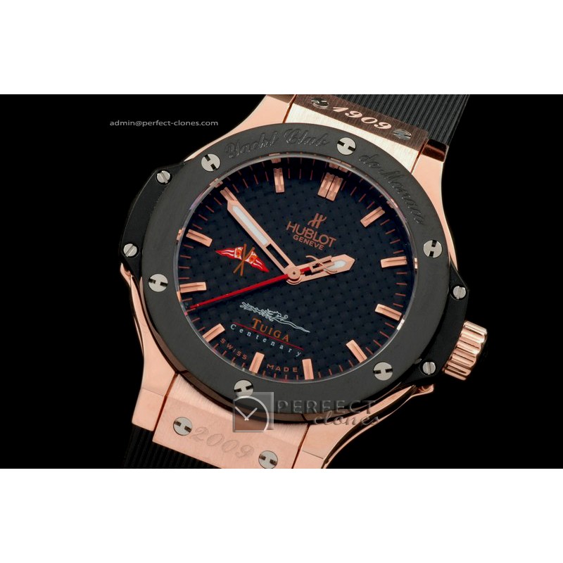 HB38-01011 Big Bang 38mm Tulga RG/Ru CF Black Swiss Quartz
