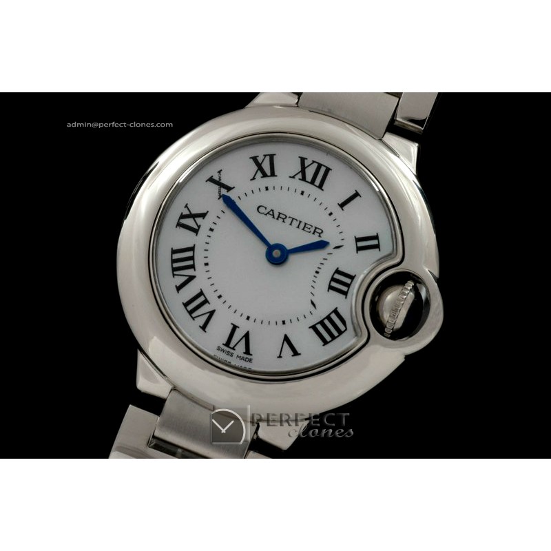 CARBA00104 Ballon Bleu de Cartier Ladies SS MOP White Swiss Quar