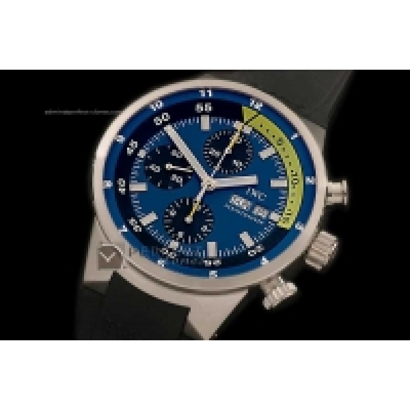 IW02019 2008 Cousteau Divers Chrono Aquatimer SS Blue A-775288