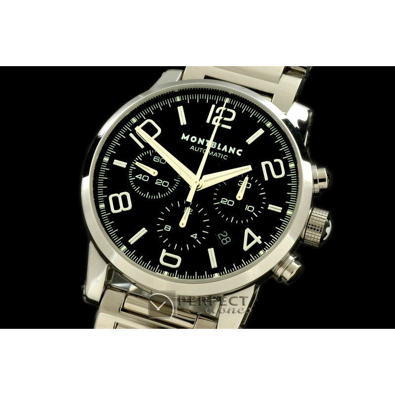 MB00102S Timewalker Chrono SS/SS Black A-7753 28800