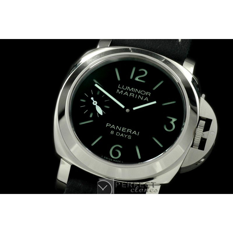 PN51001 Pam 510 8 Days SS/LE Black A-6497/P-5000 21600b