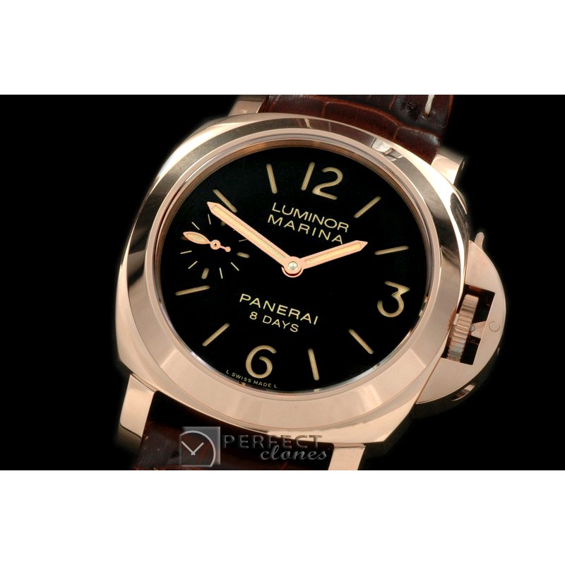PN51101 Pam 511 8 Days RG/LE Black A-6497/P-5000 21600b