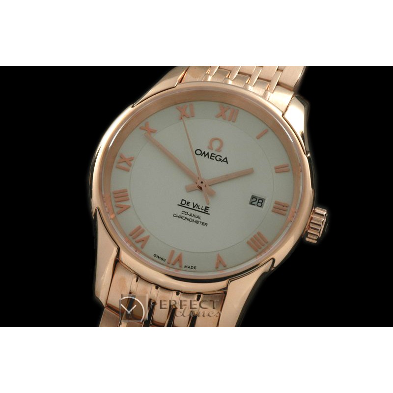 OMDE10091 Deville Co Axial Auto RG/RG White Asian 2824