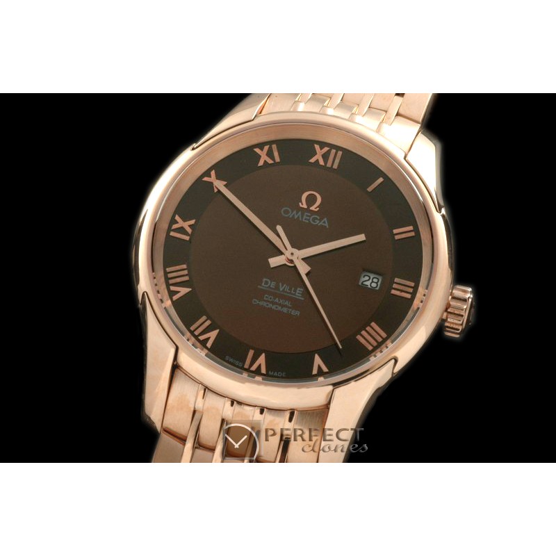 OMDE10094 Deville Co Axial Auto RG/RG Brown Asian 2824