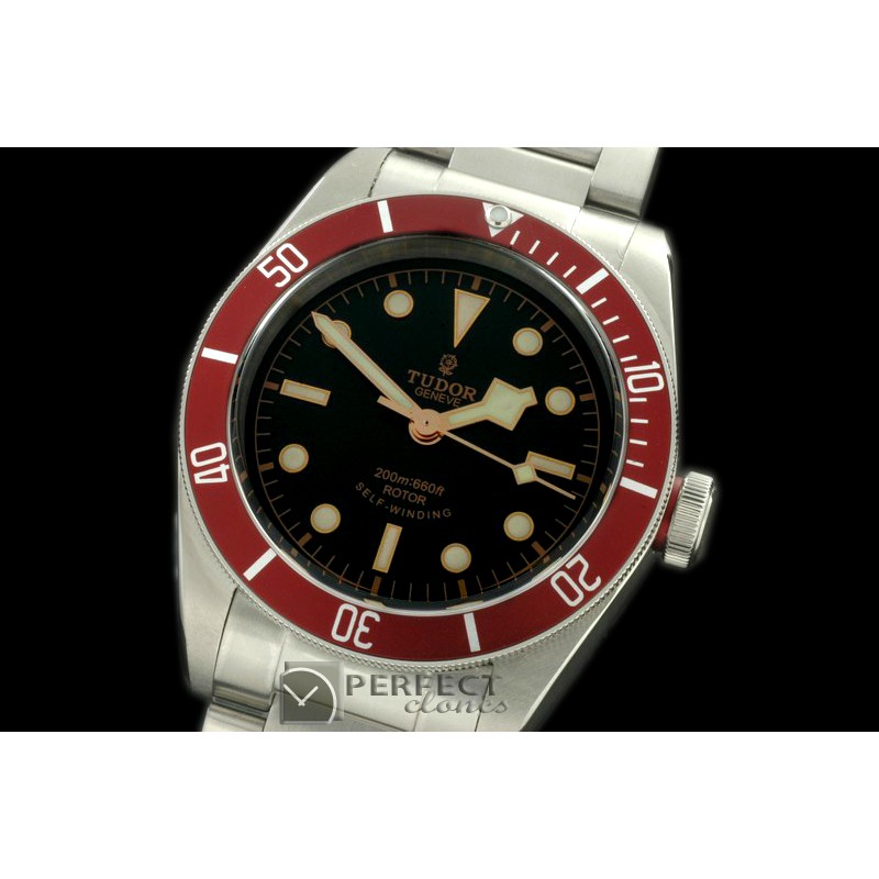 TU00101 Heritage Black Bay SS/SS Black Asian 2824-2