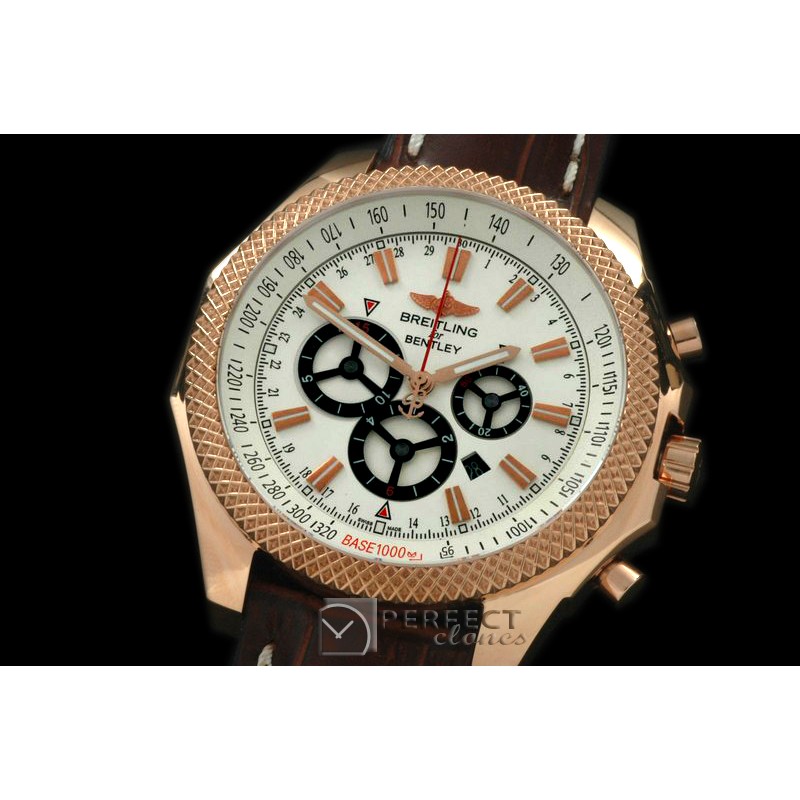 BLBB03008 Bentley Barnato Chrono RG/LE White A-775Sec@3