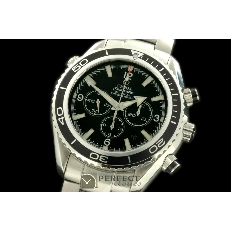 OMSE01027 Planet Ocean 45.5 Chrono SS/SS Black 7750