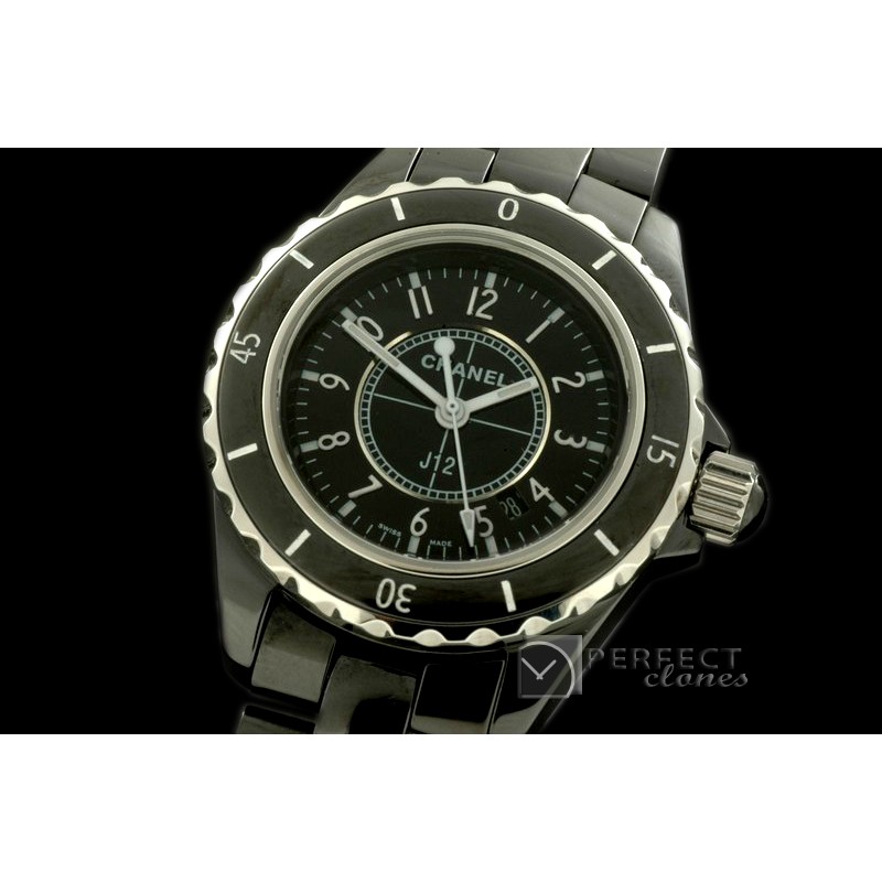 CHA-L-102 J12 Black Ceramic Ladies Swiss Quartz 1-1