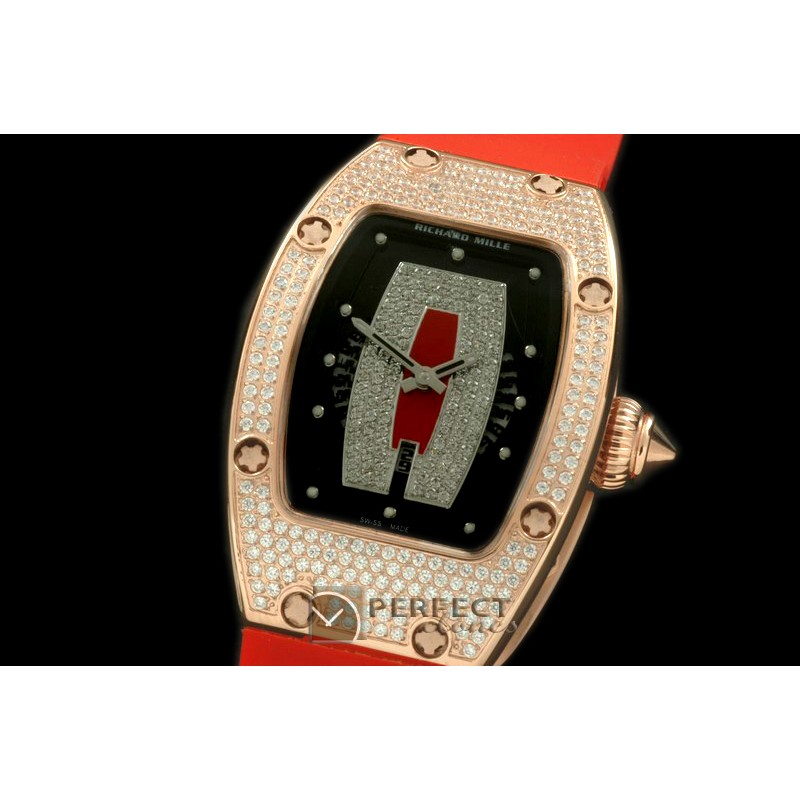 RM007-112 RG/RU Diam/Red Asian 21J Decorated