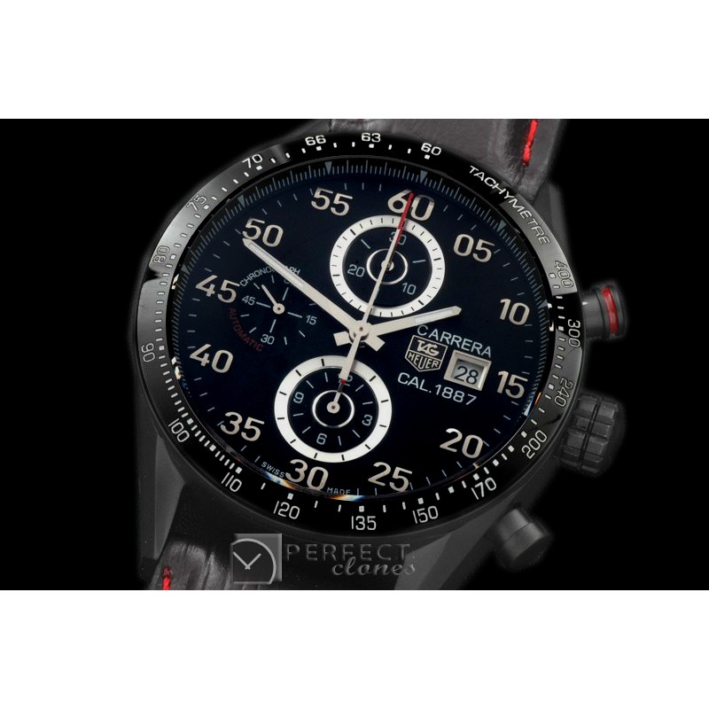 TG1887-212L Carrera 1887 Date Chrono PVD/LE Black A-7750