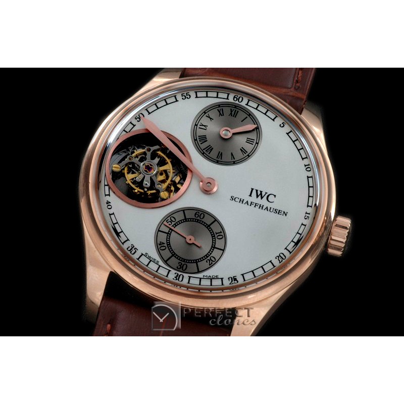 IWPTB00106 Portugese Regulator Tourbillon SS/LE White Tourbill