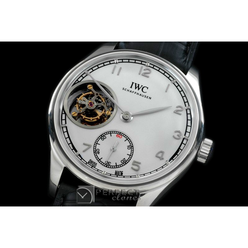 IWPTB00111 Portugese FA Jones Tourbillon SS/LE White Tourbillo