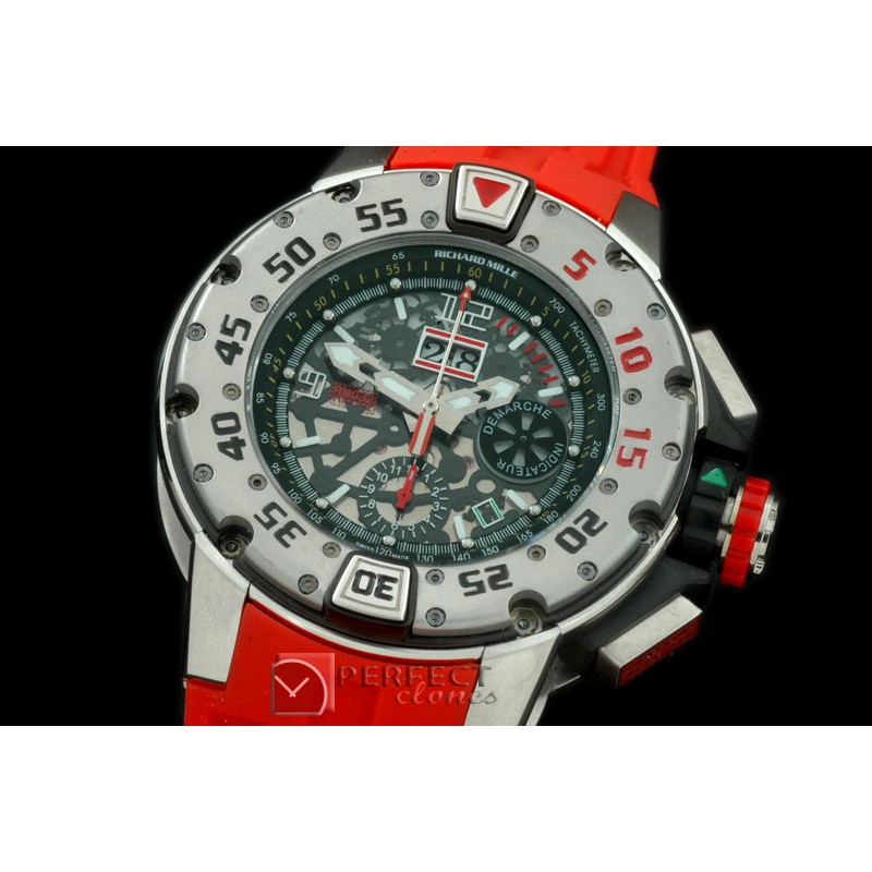 RM032-101A RM032 Diver Chronograph Steel SS/RU Asian 77528